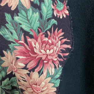 Vintage Sweatshirt Floral Applique DIY Size Large Women Unisex‎ Twee 90s Jerzees thumbnail 8