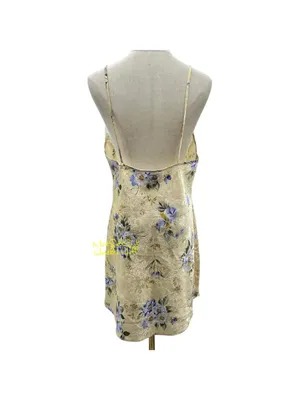Vintage California Miss Floral Slip Dress With Embroidered Lace Trim Size Large thumbnail 4