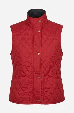 Barbour Women’s Quilted Vest Size 10 Red Fall winter thumbnail 1