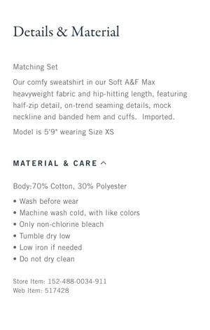 Abercrombie Essential Sunday Half-Zip thumbnail 7