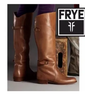 Frye Dorado size 9 brown riding boots Knee High made in Spain style#77561 thumbnail 7