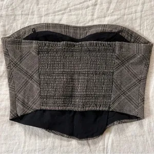 Free People Out West Corset Plaid Crop Top thumbnail 4