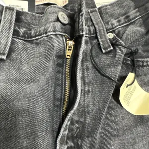 Levi's Premium Women Baggy Dad Straight Leg Mid Rise Jeans 24 Black Side Stripes thumbnail 11