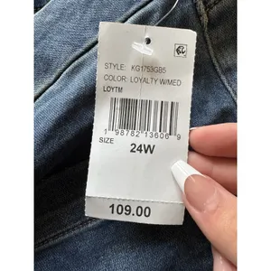 KUT From The Kloth Meg High Rise Wide Leg Women's Jeans Blue Size 24W Denim NWT thumbnail 10