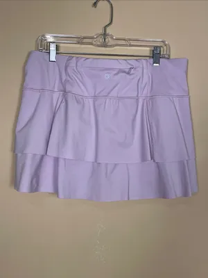 Athleta Women’s Momentum Lilac Purple Ruffle Athletic Athleisure Tennis Skort thumbnail 6