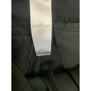 Lucy Womens S Tall Black Stretch Wide Leg Pants Drawstring Waist thumbnail 4