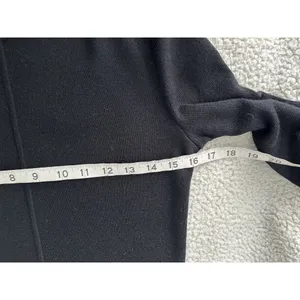 Madewell $168 Merino Wool Sweater Midi Dress Black NT938 Size S thumbnail 14