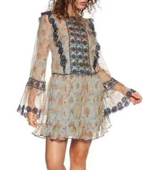 Free people country roads mini dress thumbnail 6