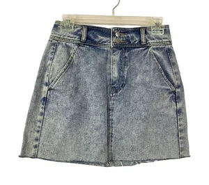 Pacsun Los Angeles Women's Light Denim Distressed Short Jean Skirt thumbnail 1