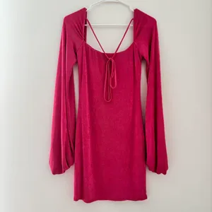 lucy in the sky shantelle dress in hot pink thumbnail 5