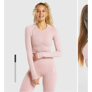 Gymshark sz S pink adapt camo seamless long sleeve crop‎ top thumbnail 2