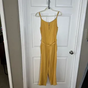Outerknown Yellow Gauze Jumpsuit Organic‎ Cotton Relaxed Small thumbnail 3