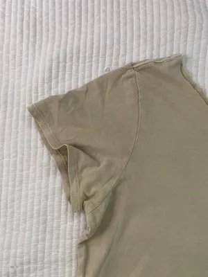 beige tan cream Cotton:On off the shoulder tee thumbnail 3