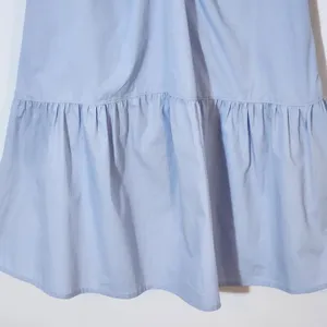 Steve Madden Blue 100% Cotton A Line Mini Dress with Cap Sleeves Size Small NWT thumbnail 3