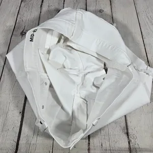 J Crew Mid Rise Short White‎ Denim Cutoff Frayed Hem Size 32 thumbnail 8