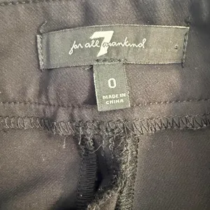 7 for all Mankind black trousers Size 0 thumbnail 5