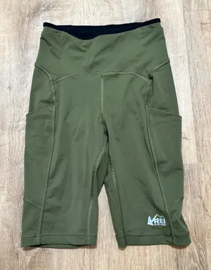 REI CO-OP | Women's Green Swiftland Biker Training‎ Athletic Shorts, Size XS thumbnail 1