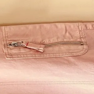 ANTHROPOLOGIE Pilcro Satin Cargo Parachute Pants Pink Combo Size 31 NEW thumbnail 11