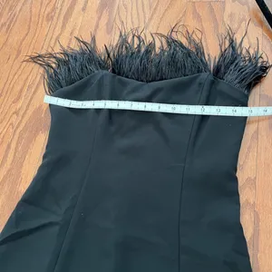 ASTR the label-RAVEN FEATHER TRIM MINI DRESS thumbnail 5