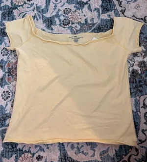 Brandy Melville butter yellow top thumbnail 1