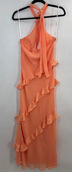For Love and Lemons Kamory Ruffle Halterneck Maxi Dress thumbnail 2
