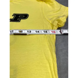 Purdue Keep Calm and Boiler Up T-Shirt Womens Medium Yellow Graphic Pullover thumbnail 5