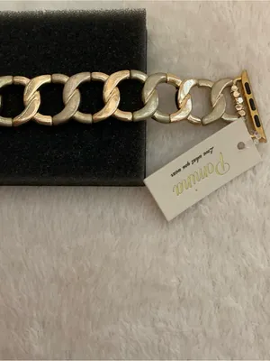 Domina Two-Tone Curb Link Bracelet - Gold & Silver thumbnail 3