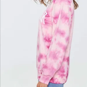 Nwot Forever 21 Hot Pink Tie Dye New York Swearshirt thumbnail 2
