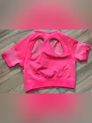 #88 Gymshark Pink Ultra Seamless Crop Top Size S thumbnail 9