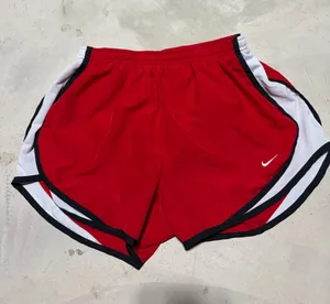 Nike Women’s Red Running Shorts with White Trim medium thumbnail 1