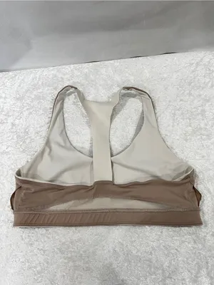 Lululemon White Break Free Activewear Sports Bra Nulux Size 12 Athleisure thumbnail 7