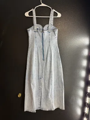 Lucky and Blessed Denim maxi dress thumbnail 2