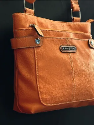 Rosetti Women’s Orange Leather-Look Crossbody Shoulder Bag thumbnail 3