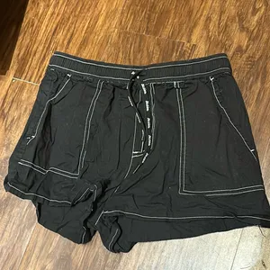 Elastic Waist Women’s Shorts Black thumbnail 4