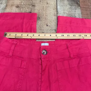 Maeve Anthropologie Pink Linen Blend Wide Leg The Colette Pants Sz 28 Trouser thumbnail 5