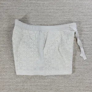 Ann Taylor LOFT Lace Shorts Womens 12 White Loose Elastic Waist Resort Vacation thumbnail 11