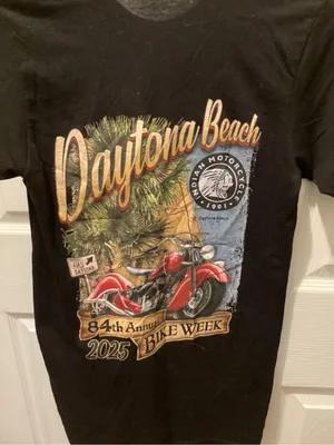 Indian Motorcycle Daytona Beach Short Sleeve Tee - Black thumbnail 4