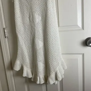 FP Beach Free People Ruffle Knit Mini Dress Woman’s Size X-Large thumbnail 10