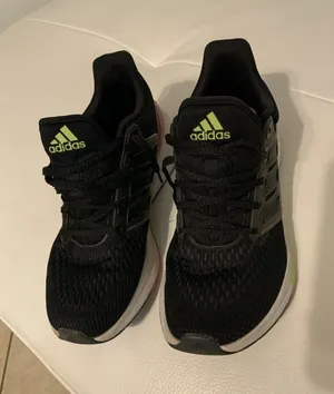 Adidas EQ21 Running Shoes, Black, Women's 8.5 Size thumbnail 1