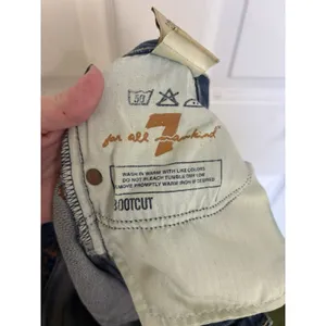 Vintage Y2K 7 For All Mankind Bootcut Jeans 30 Signature Squiggle USA Made thumbnail 11