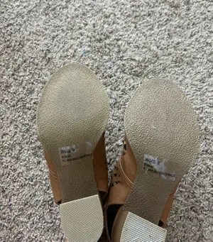 Summer Block Heels Tan Size 8 thumbnail 3