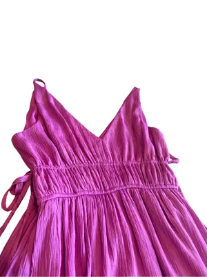 Taylor Sleeveless Maxi Dress Orchid Purple Side-Slit Pockets Size XS Women's thumbnail 10
