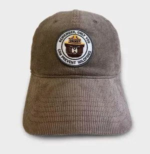 Smokey the Bear Cap hat nwt corduroy Brown thumbnail 1