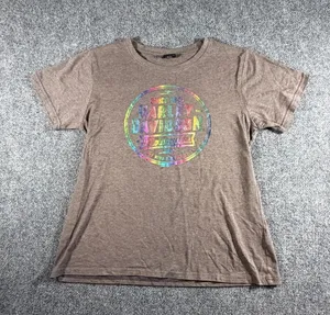 Harley Davidson Space Coast Palm Pay Fl Shiny Iridescent Graphic Tee Gray Large thumbnail 1