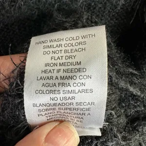 Joseph A Womens size Large Black Knit Eyelash Mixed Media Sweater thumbnail 9