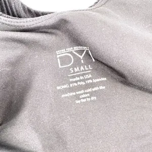 DYI‎ crop top bra black ribbed size small thumbnail 5