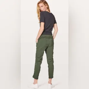 Lululemon Street To Studio Pants Unlined 26”Olive Green Size 4 thumbnail 2