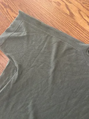Lululemon Be At East Cashmere Blend Short Sleeve High Low Sweater Size OS thumbnail 6