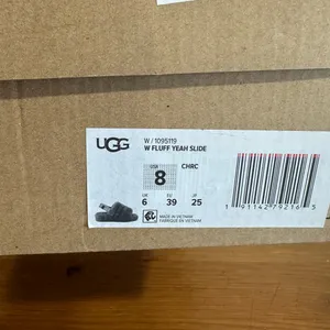 UGG Gray FLUFF  YEAH SLIDE thumbnail 7