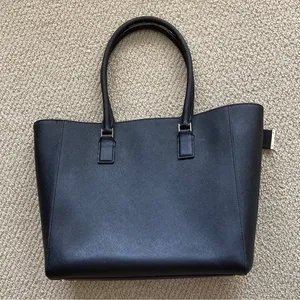 Kate Spade Large Black Tote Bag Multi Compartments Zip Top Closure Laptop EUC thumbnail 9